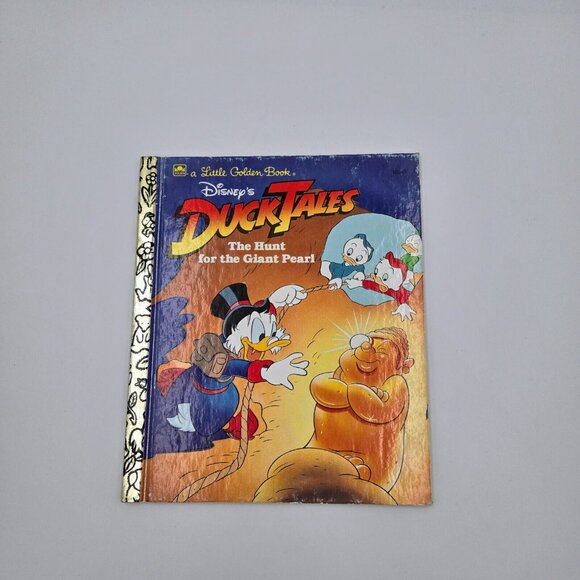 Duck Tales Little Golden Book Walt Disney The Hunt For the Giant Pearl 1987 Read - Picture 2 of 10